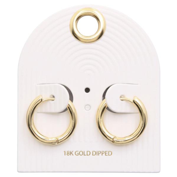 HOOP 18K GOLD DIPPED EARRING