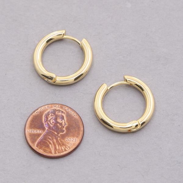 HOOP 18K GOLD DIPPED EARRING