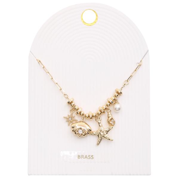 SEALIFE MULTI CHARM METAL NECKLACE