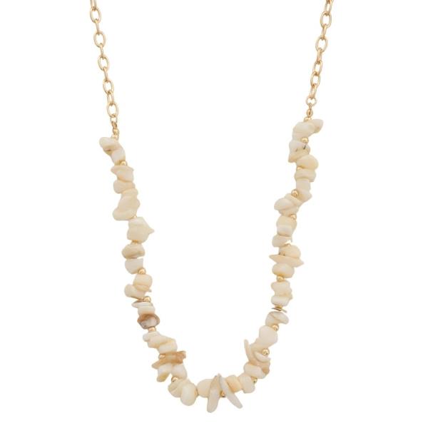 SEASHELL BEAD NECKLACE