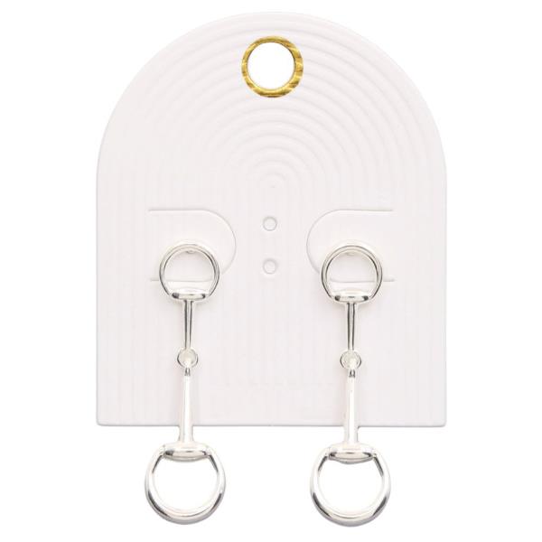 HORSEBIT METAL DANGLE EARRING