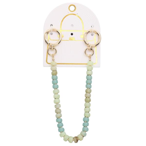 MULTI COLOR BEADED BAG CHARM