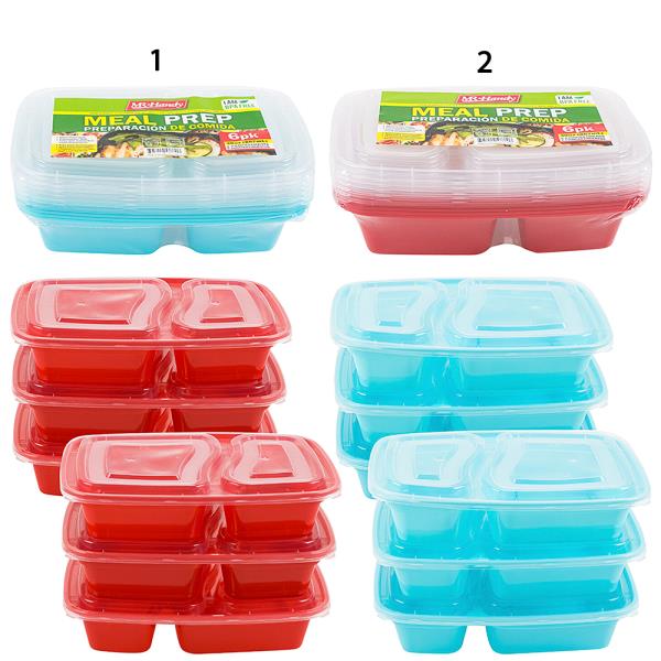 6PC RECTANGLE FOOD CONTAINER