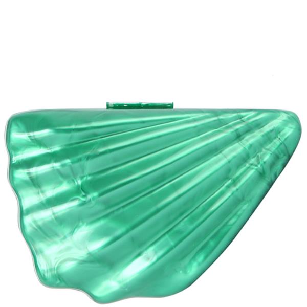 MARBLE SHELL EVENING CLUTCH BAG