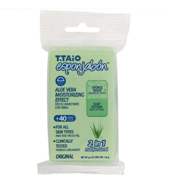 T.TAIO ESPONJABON ALOE VERA 4.2OZ 2 IN 1