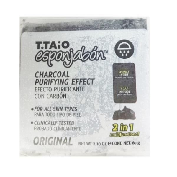 T.TAIO ESPONJABON CHARCOAL 2.10OZ