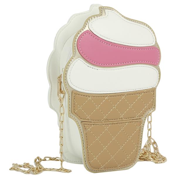 ICE CREAM QUILTED CROSSBODY BAG
