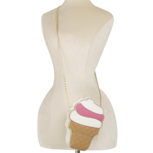 ICE CREAM QUILTED CROSSBODY BAG