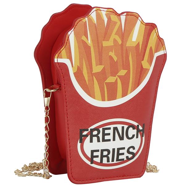 FRENCH FRIES PRINT CROSSBODY BAG