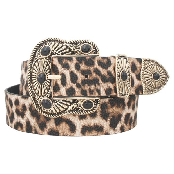 CABOCHON ACCENT WESTERN BELT