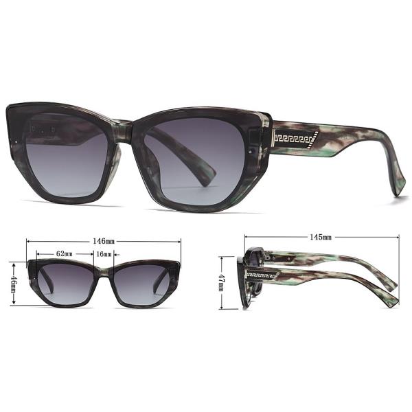 STYLISH SQAURE CAT EYE SUNGLASSES 1DZ