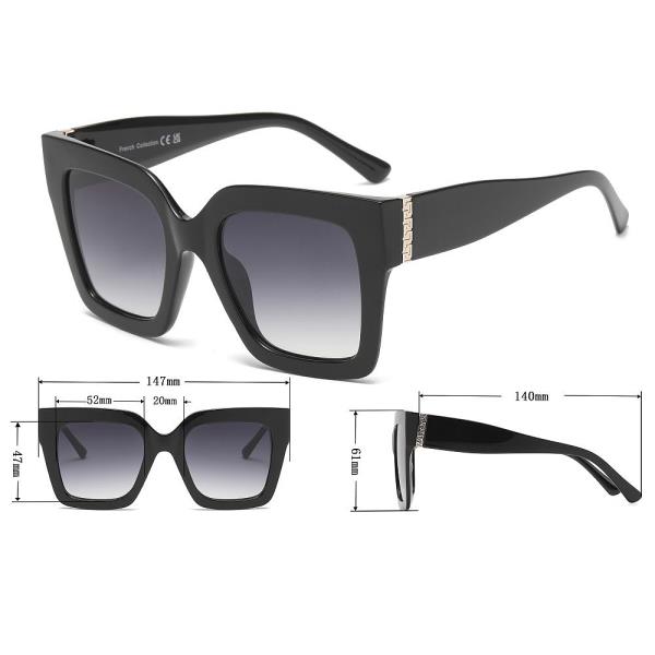 SQUARED CHIC SUNGLASSES 1DZ