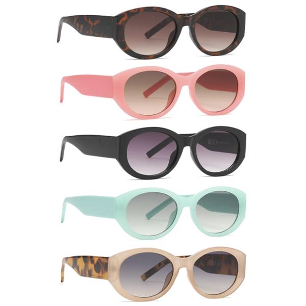 ROUNDED OVAL SUNGLASSES 1DZ