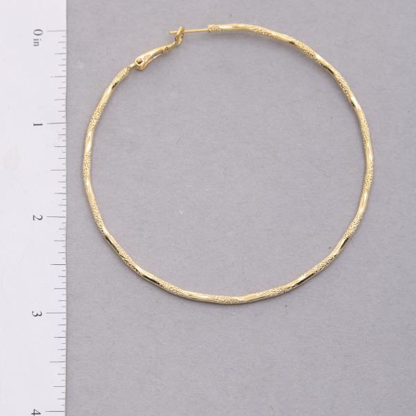 SODAJO GOLD DIPPED HOOP EARRING
