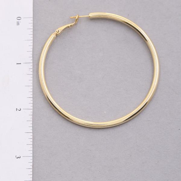 SODAJO GOLD DIPPED HOOP EARRING