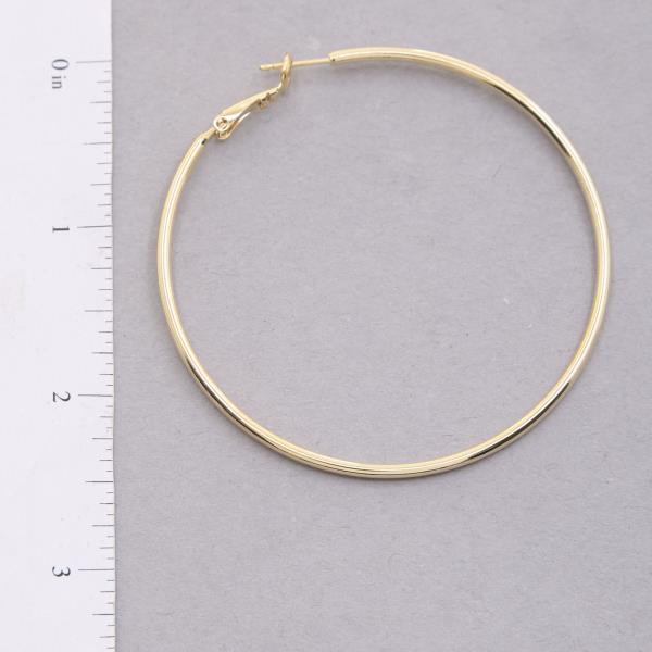 SODAJO GOLD DIPPED HOOP EARRING