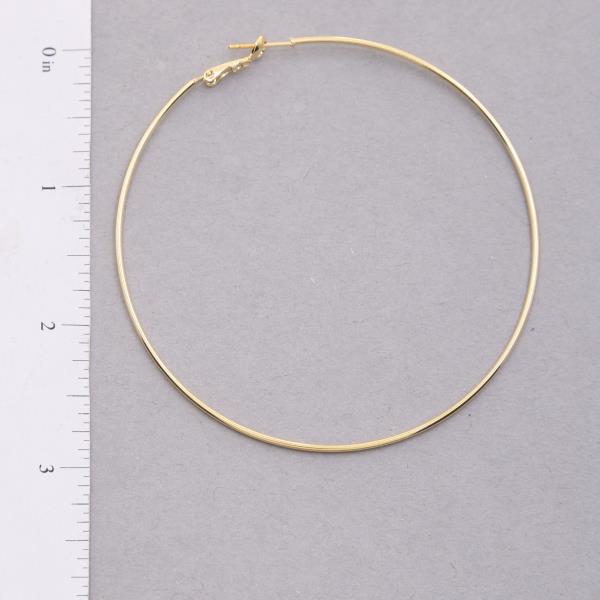 SODAJO GOLD DIPPED HOOP EARRING