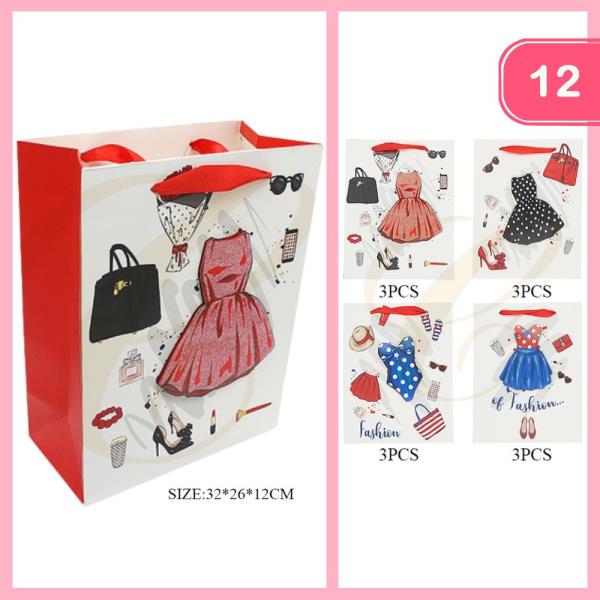 FASHION STYLE GIFT BAG (12 UNITS)