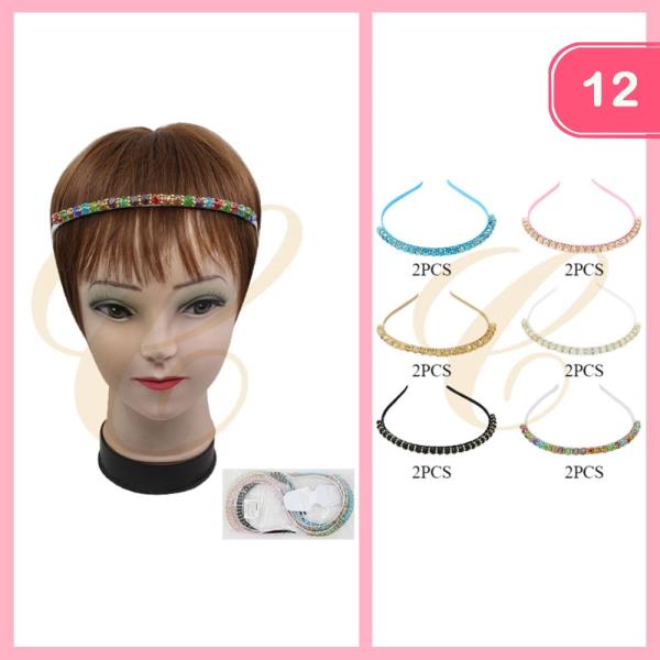 RHINESTONE HEADBAND (12 UNITS)