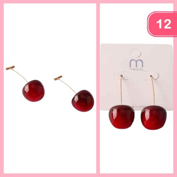 OMBRE CHERRY THREADER EARRING (12 UNITS)