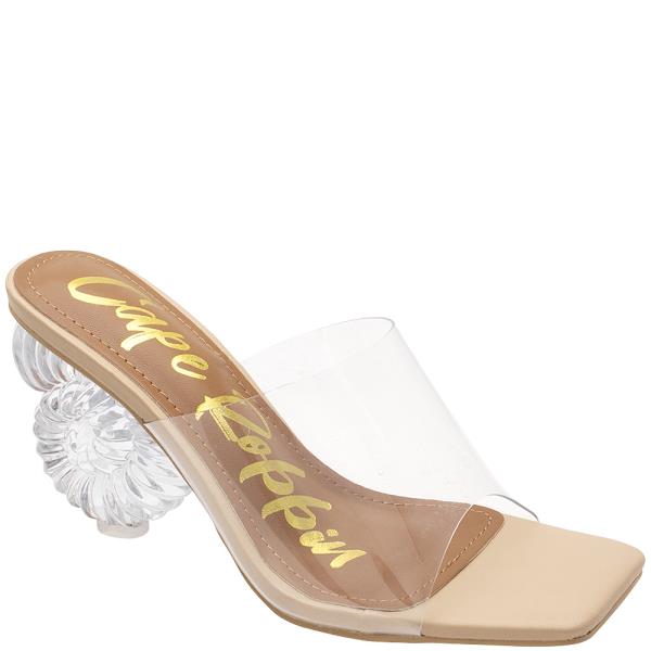 CLEAR SEA SHELL HEEL 12 PAIRS