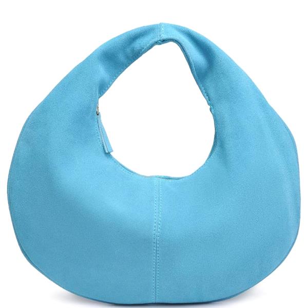 MINIMALIST DESIGN GENUINE SUEDE LEATHER FARRAH HOBO BAG