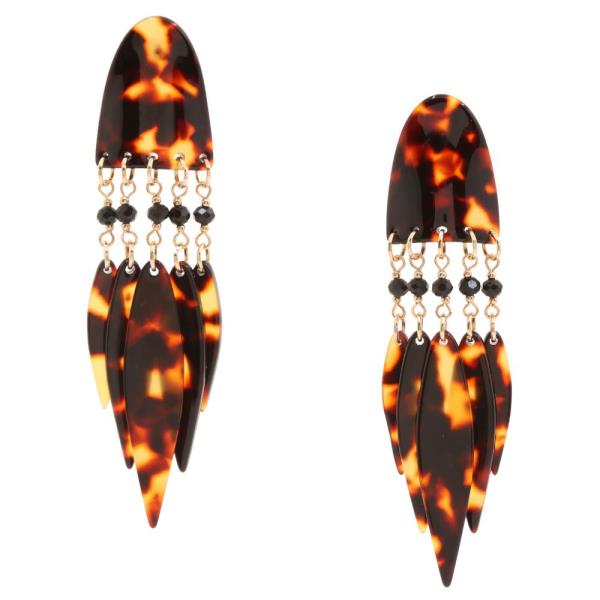 ACETATE DANGLE EARRING