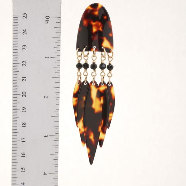 ACETATE DANGLE EARRING