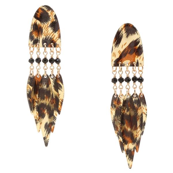 ACETATE DANGLE EARRING
