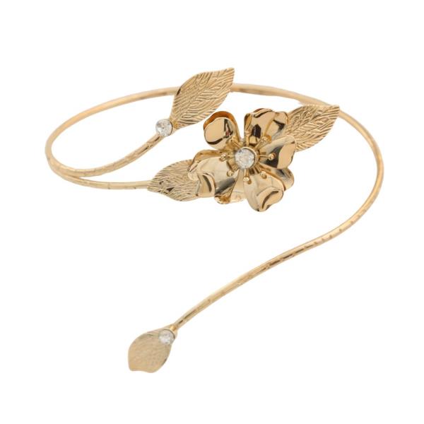 FLOWER METAL ARM CUFF