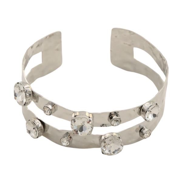 RHINESTONE METAL ARM CUFF
