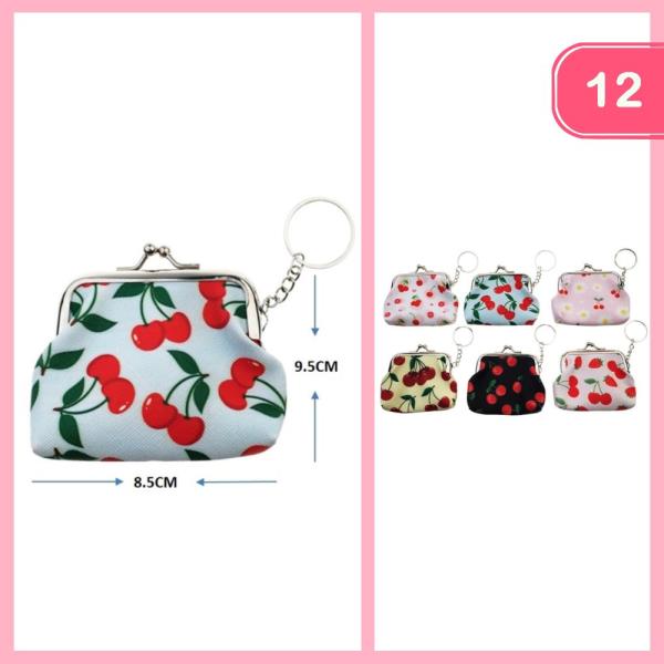 CHEERY KEYCHAIN COIN PURSE (12 UNITS)