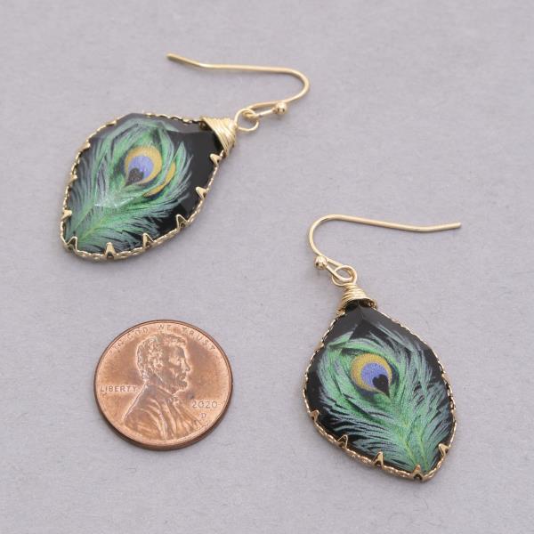 FEATHER DANGLE EARRING