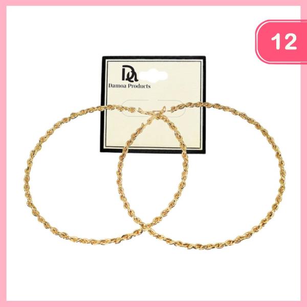 HOOP EARRING (12 UNITS)