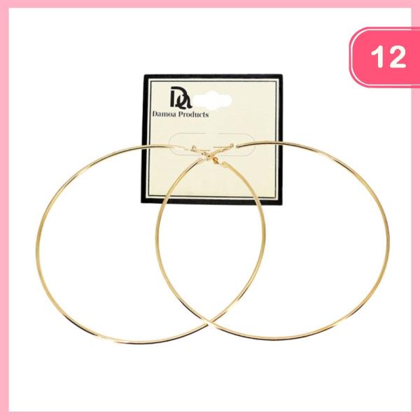 HOOP EARRING (12 UNITS)