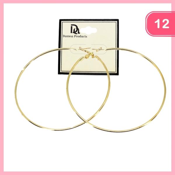 HOOP EARRINGS (12 UNITS)