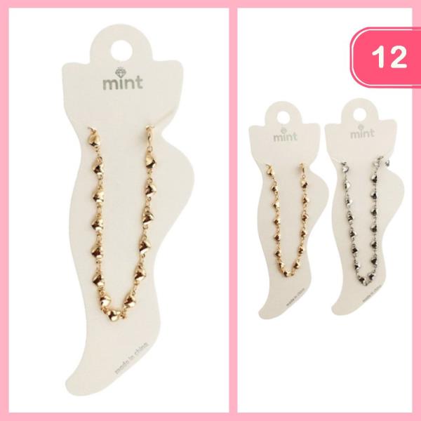 HEART ANKLET (12 UNITS)