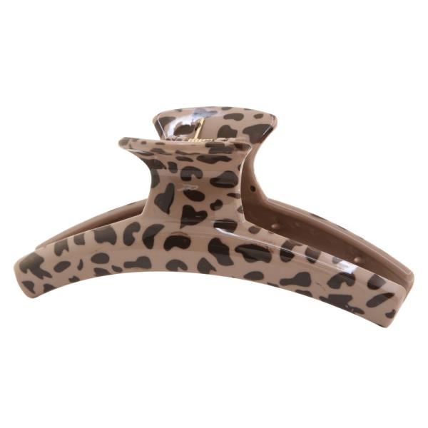 ANIMAL PRINT CLAW HAIR CLIP