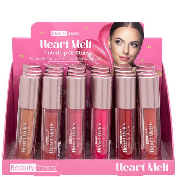 BEAUTY TREATS HEART MELT TINTED LIP OIL STAIN (24 UNITS)