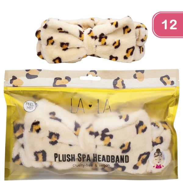 LA LA PLUSH SPA HEADBAND (12 UNITS)