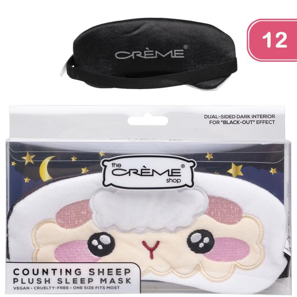 THE CREME SHOP COUNTING SHEEP PLUSH SLEEP MASK (12 UNITS)