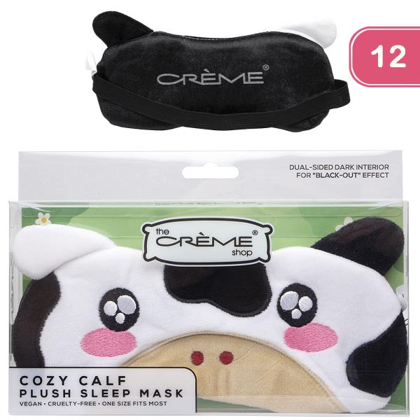 THE CREME SHOP COZY CALF PLUSH SLEEP MASK (12 UNITS)