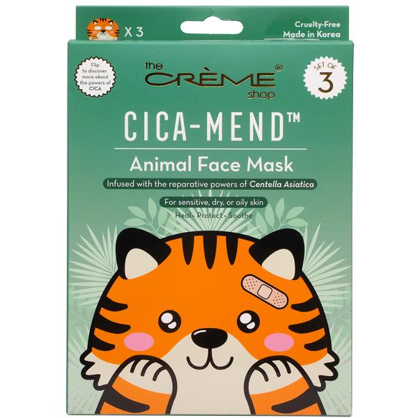 THE CREME SHOP CICA MEND ANIMAL FACE MASK SET OF 3