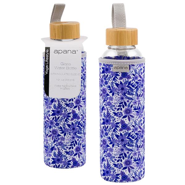 APANA YOGA LIFESTYLE GLASS WATER BOTTLE
