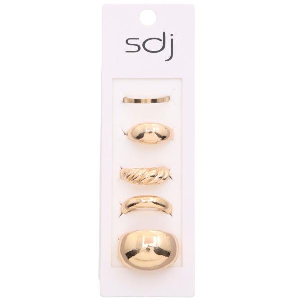 SDJ METAL ASSORTED RING SET