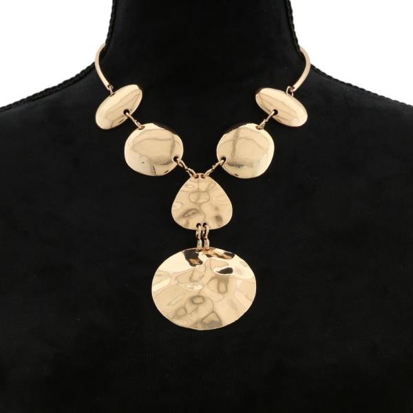 SDJ METAL DISC NECKLACE
