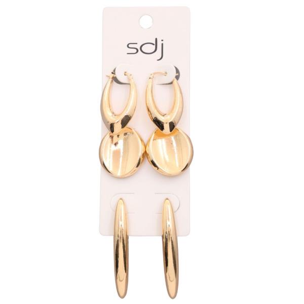 SDJ METAL ASSORTED EARRING SET