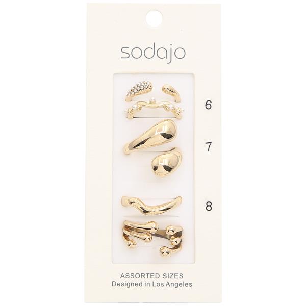 SODAJO METAL MULTI RING SET