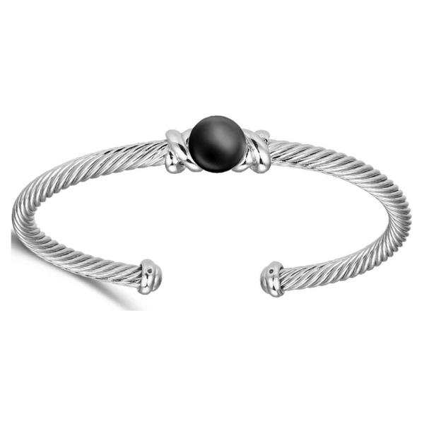 PEARL STATION CABLE FASHION BRACELET