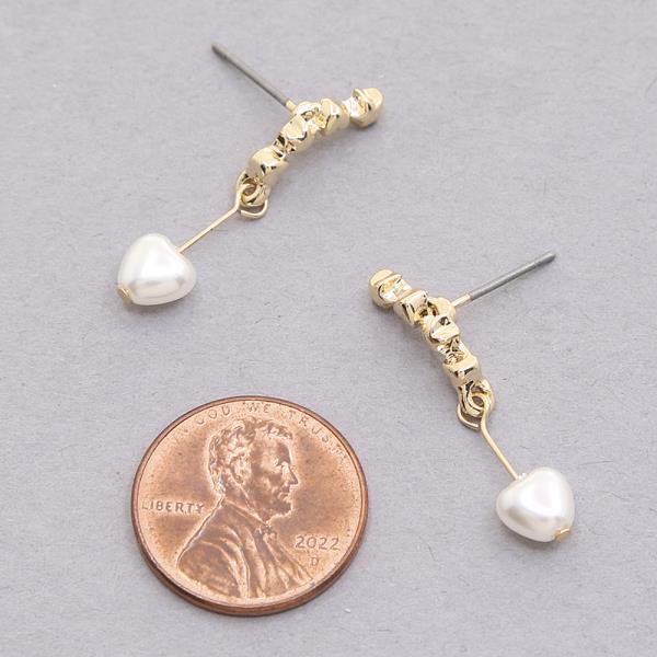 SODAJO GOLD DIPPED STAR PEARL EARRING